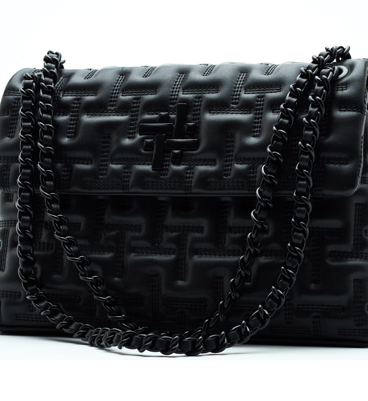 ZOYA FLAP BAG IN BLACK (LARGE)