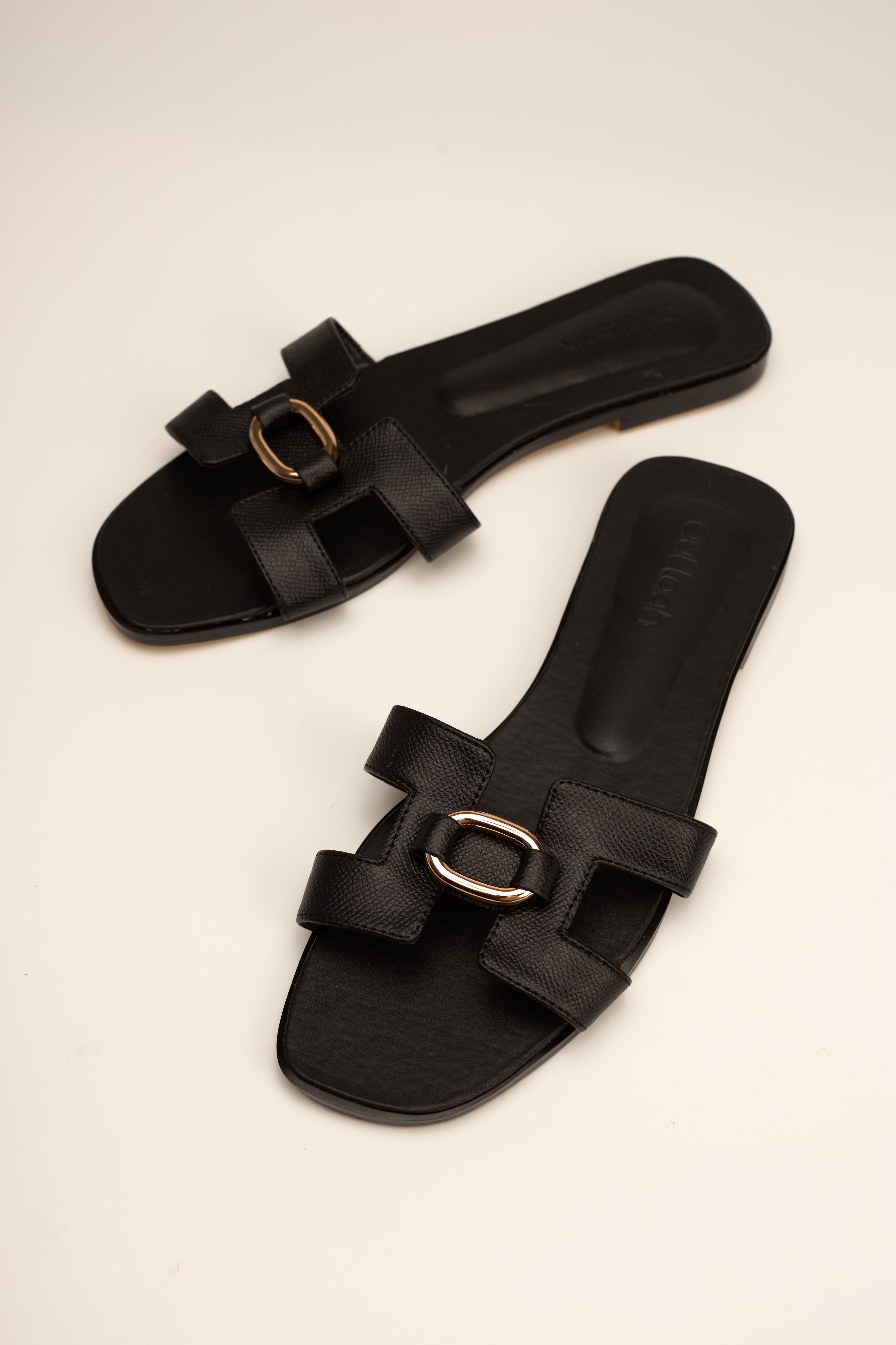 SOLARA SLIDES IN BLACK