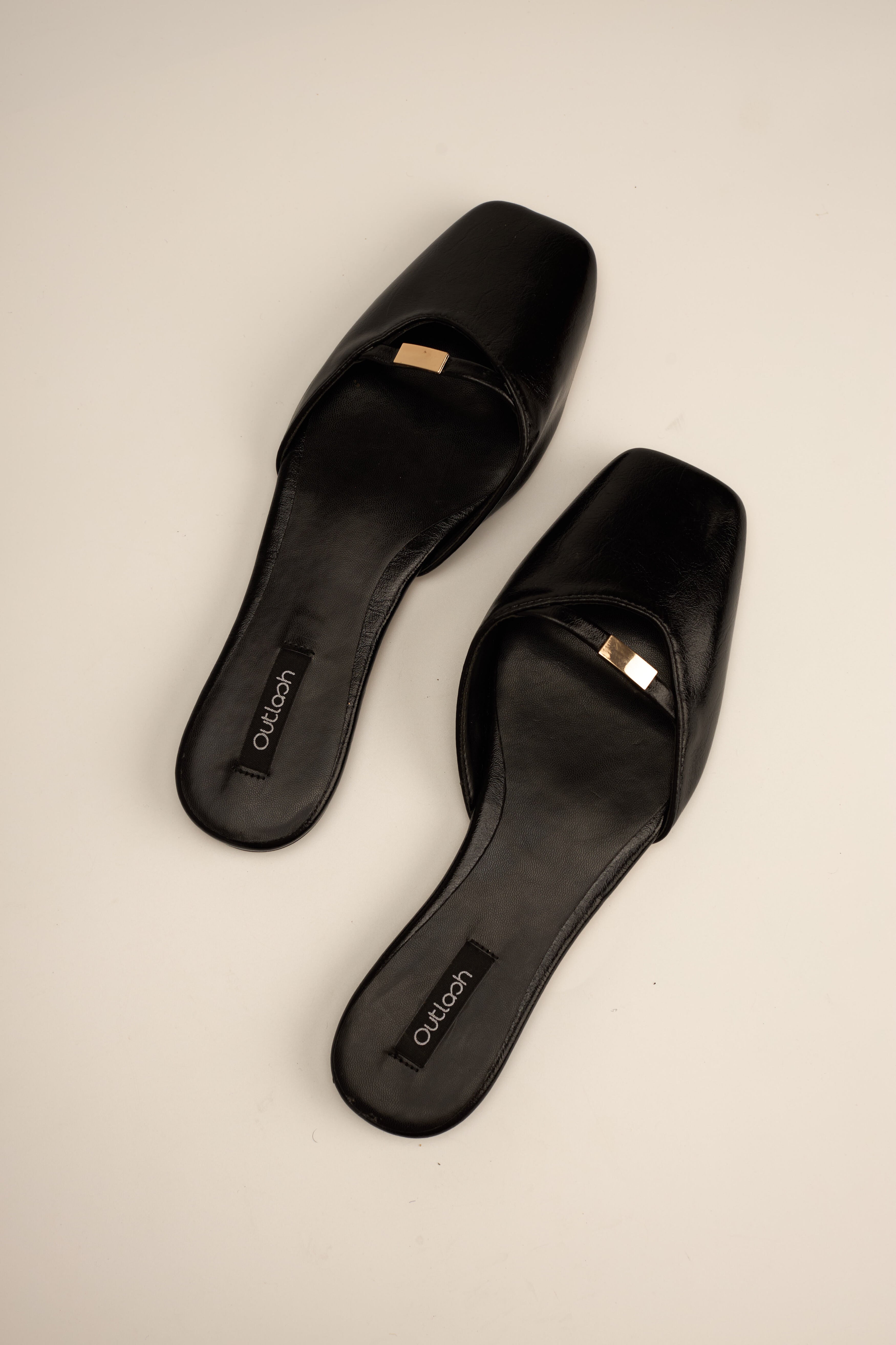 ANYA MULES IN BLACK