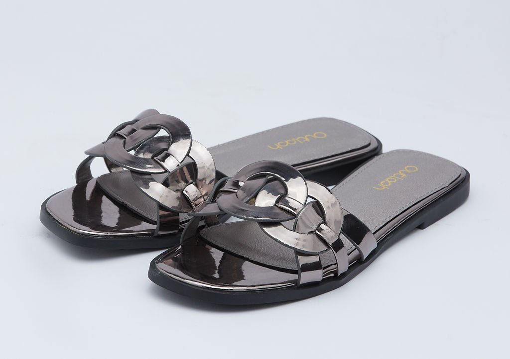 Mine glossy slides in bronze - Outlash brand